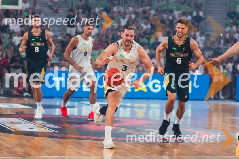  Goran Dragić, košarkar;  Aleksej  Nikolić, košarkarPoslovilna tekma Gorana Dragića v Stožicah