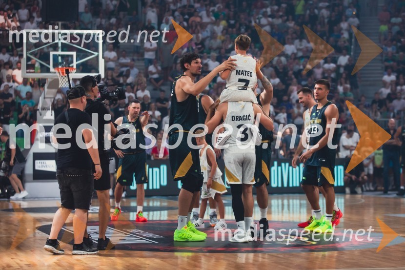  Boban Marjanović, košarkar;  Goran Dragić, košarkar;  Mateo Dragić;  Bogdan Bogdanović, košarkarPoslovilna tekma Gorana Dragića v Stožicah