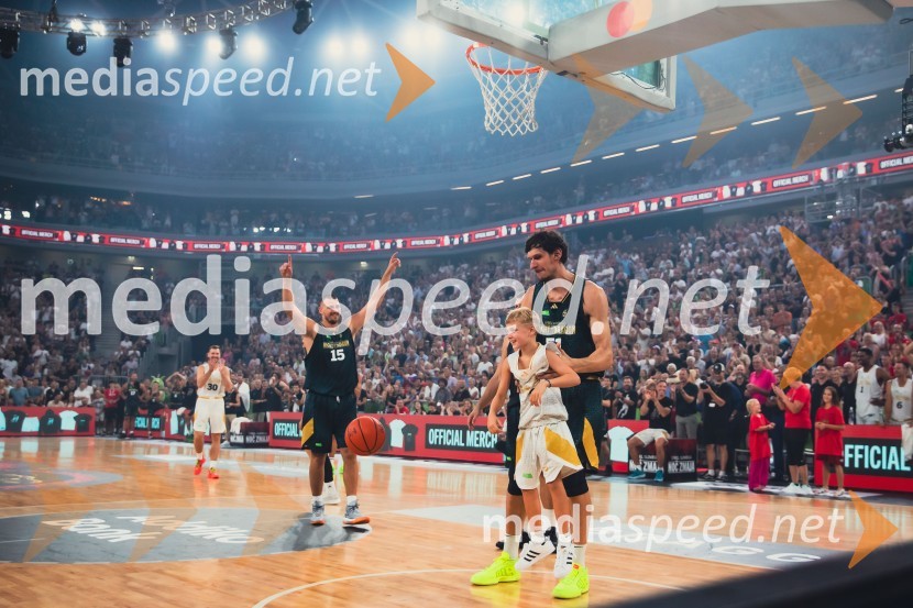  Nikola Jokić, košarkar;  ... ;  Boban Marjanović, košarkarPoslovilna tekma Gorana Dragića v Stožicah