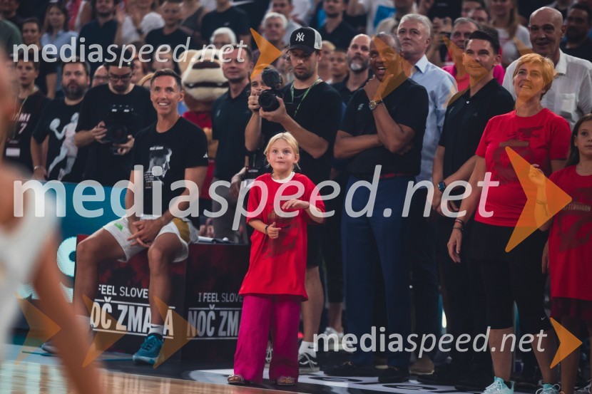  Steve Nash, nekdanji košarkar;  ... ;  ... ;  ... ;  Mojca DragićPoslovilna tekma Gorana Dragića v Stožicah