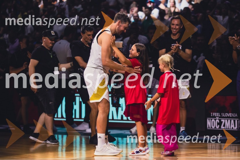  Goran Dragić, košarkar;  Victoria Dragić;  ... Poslovilna tekma Gorana Dragića v Stožicah