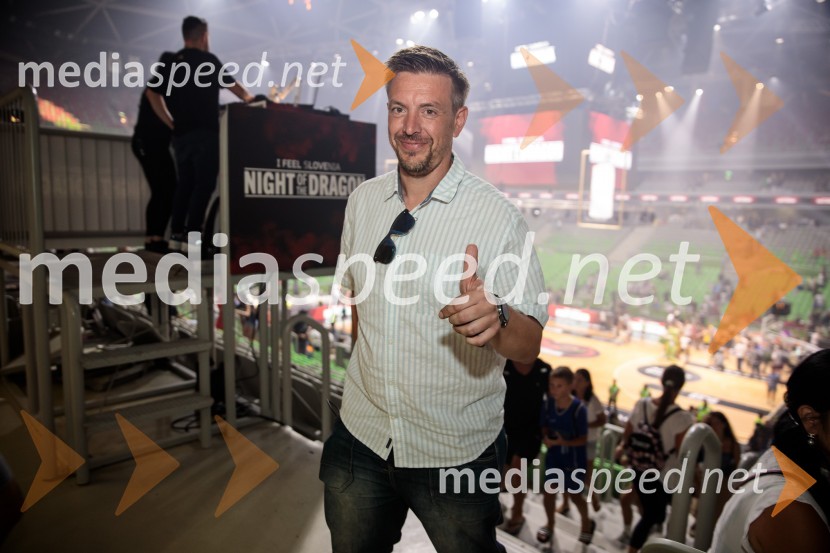  Matjaž Krajnik, tiskovni predstavnik NZSPoslovilna tekma Gorana Dragića v Stožicah