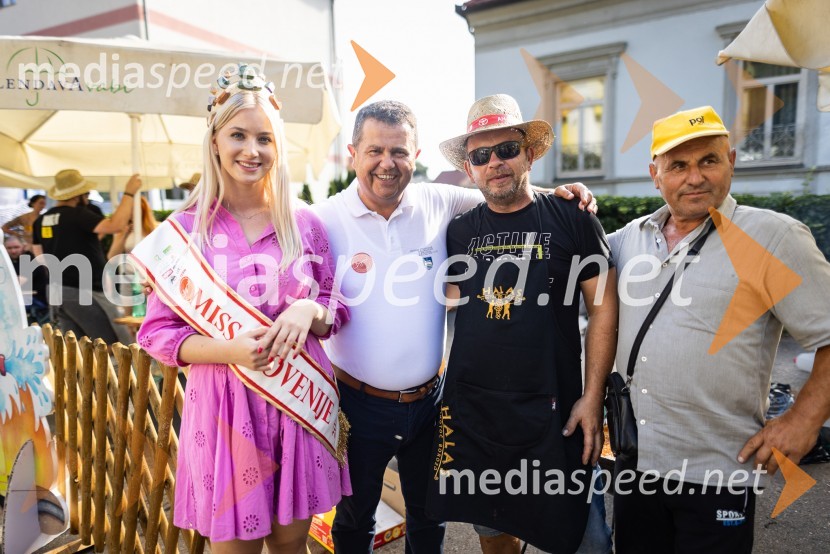 Alida Tomanič, finalistka, Miss Slovenije 2023;  Janez Magyar, župan, Občina Lendava;  ... ;  ... Terme Lendava zmagala na tekmovanju Bogračfest 2024