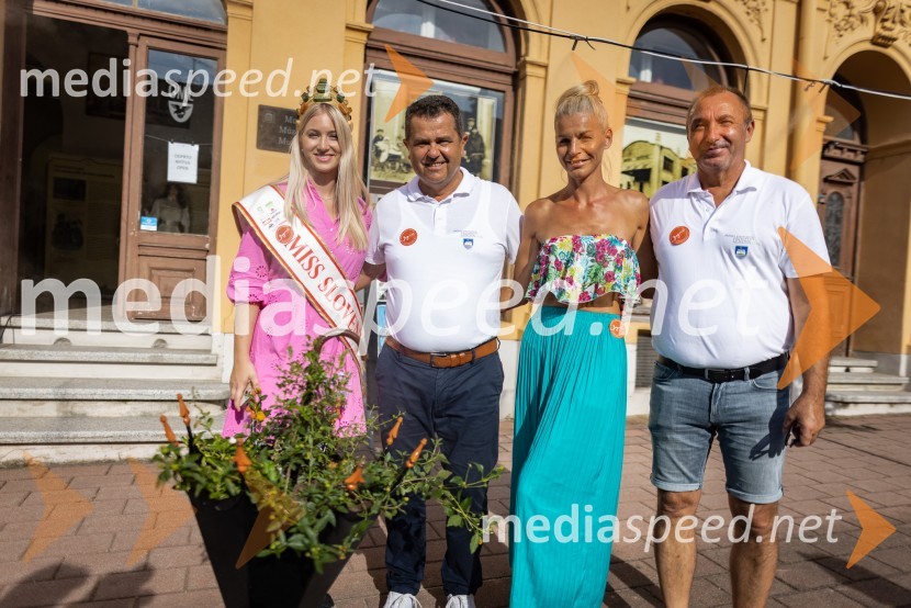  Alida Tomanič, Miss Slovenije 2023;  Janez Magyar, župan, Občina Lendava;  Jelka Verk, organizatorka, podjetnica, lastnica licence Miss Slovenije;  ... Terme Lendava zmagala na tekmovanju Bogračfest 2024
