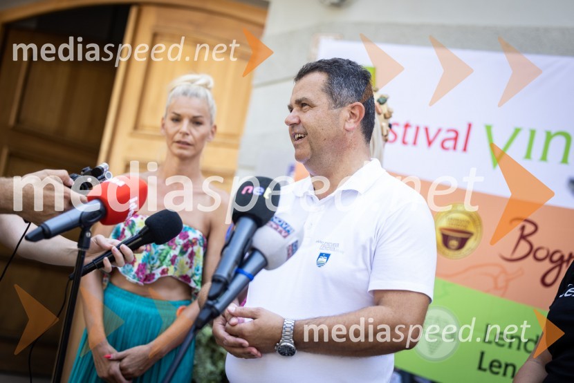  Jelka Verk, organizatorka, podjetnica, lastnica licence Miss Slovenije;  Janez Magyar, župan, Občina LendavaTerme Lendava zmagala na tekmovanju Bogračfest 2024