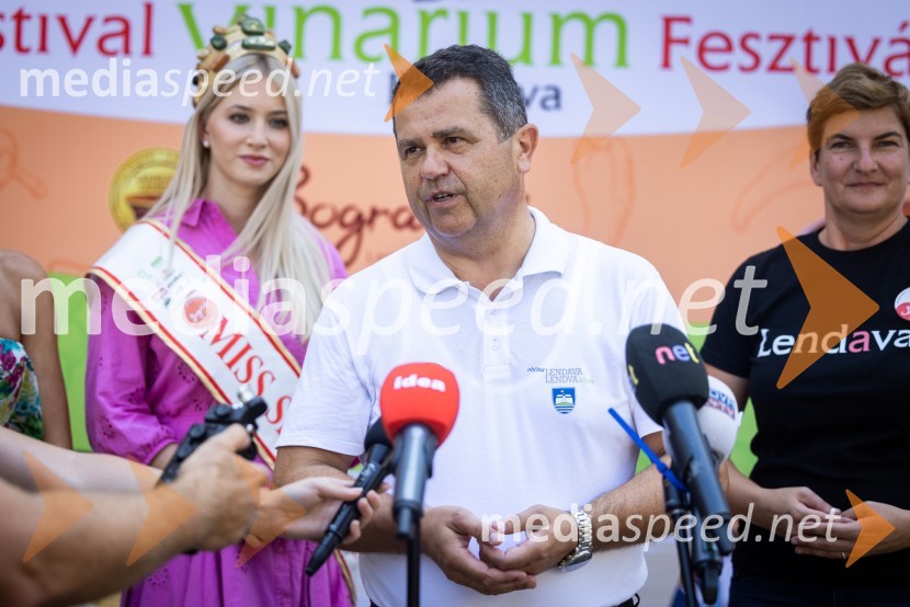  Alida Tomanič, finalistka, Miss Slovenije 2023;  Janez Magyar, župan, Občina Lendava;  Martina  Bukovec, Zavod za turizem in razvoj LendavaTerme Lendava zmagala na tekmovanju Bogračfest 2024