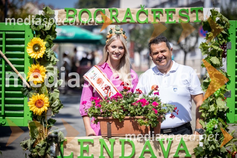  Alida Tomanič, Miss Slovenije 2023;  Janez Magyar, župan, Občina LendavaTerme Lendava zmagala na tekmovanju Bogračfest 2024