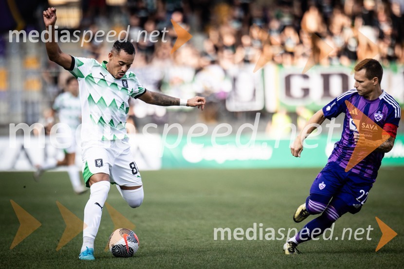  Thalisson Kelven, nogometaš, NK Olimpija;  Martin Milec, nogometaš, NK MariborNogometna tekma NK Maribor : NK Olimpija