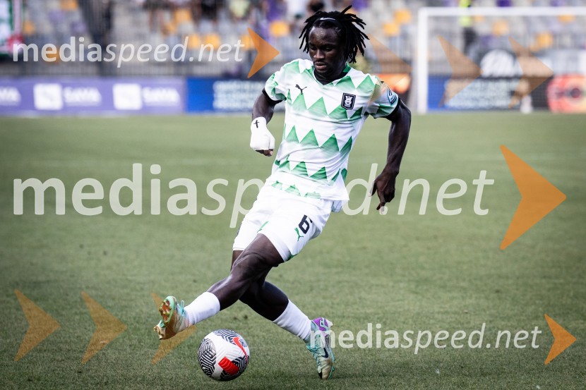  Peter Agba, nogometaš, NK OlimpijaNogometna tekma NK Maribor : NK Olimpija