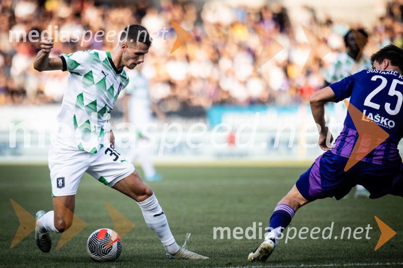  Raul Florucz, nogometaš, NK OlimpijaNogometna tekma NK Maribor : NK Olimpija