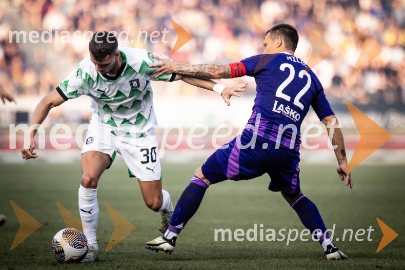  Raul Florucz, nogometaš, NK Olimpija;  Martin Milec, nogometaš, NK MariborNogometna tekma NK Maribor : NK Olimpija