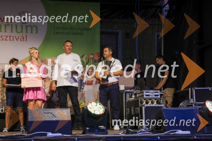  Alida Tomanič, Miss Slovenije 2023;  ... ;  Janez Magyar, župan, Občina LendavaTerme Lendava zmagala na tekmovanju Bogračfest 2024