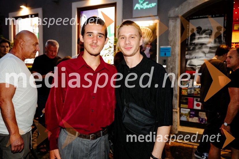  Voranc Mandić, igralec;  Timon Šturbej, igralecPremiera predstave Dolgega dneva potovanje v noč