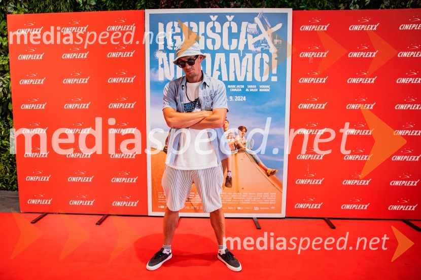  Boštjan  Nipič - Nipke, raperPremiera slovenskega filma Igrišča ne damo, Cineplexx Ljubljana