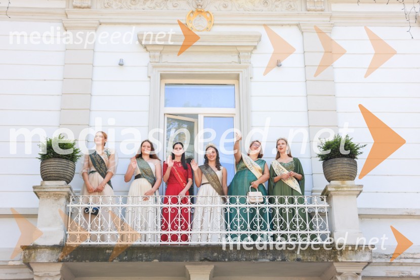  Sandra Kumer, 6.vinska kraljica Jeruzalemsko ormoških goric;  Nuša Horvat, 12. Prekmurska vinska kraljica;  Blažka Ilovar, 25. cvičkova princesa;  Lucija Šetar, vinska kraljica Lendave;  Sandra Kaučič, 20. Ljutomerska vinska kraljica;  Neja Horvatič, vinska kraljica Martina XII45. Lendavska trgatev 2024