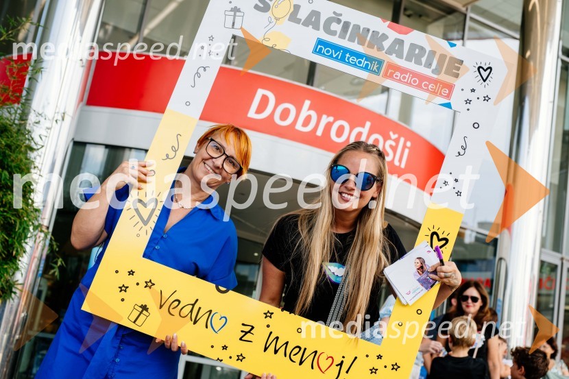  Nena Horvat, vodja marketinga Citycenter Celje;  Tinkara Fortuna, skupina BepopŠolačinkarije v Citycentru Celje