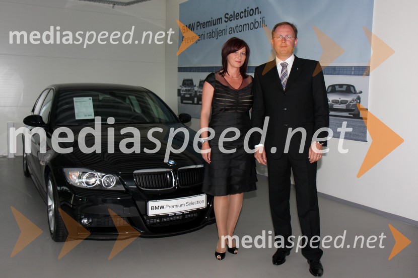 Andrej Malgaj, lastnik in direktor podjetja Avtohiša Malgaj in soproga Blanka MalgajOtvoritev novega prodajno servisnega centra BMW Malgaj Kranj