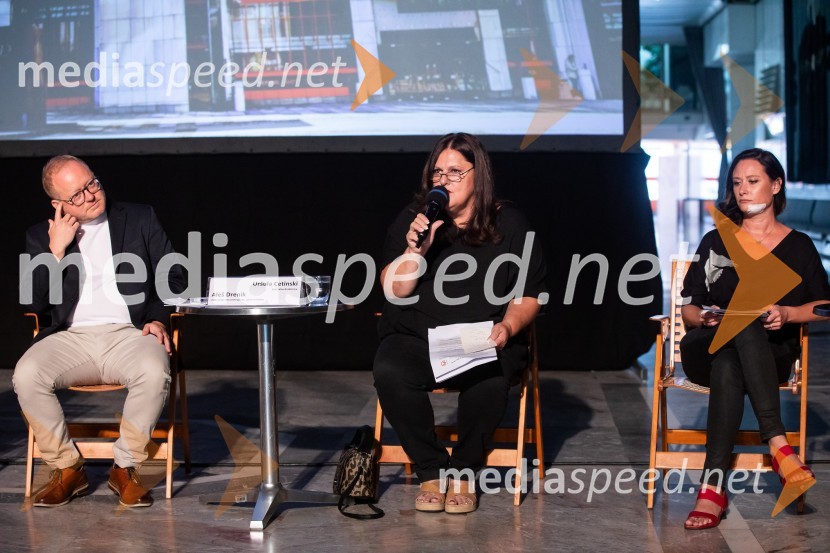 mag. Aleš Drenik, vodja programa resne glasbe, opere in balet, Cankarjev dom;  Uršula Cetinski, generalna direktorica, Cankarjev dom;  Tina Lešničar, novinarkaPredstavitev sezone 2024/25, Cankarjev dom