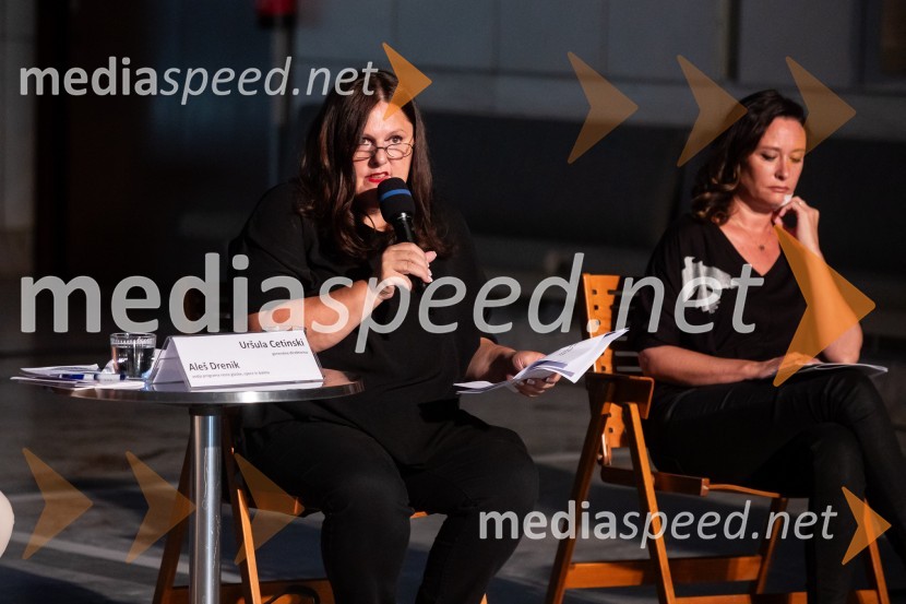  Uršula Cetinski, generalna direktorica, Cankarjev dom;  Tina Lešničar, novinarkaPredstavitev sezone 2024/25, Cankarjev dom