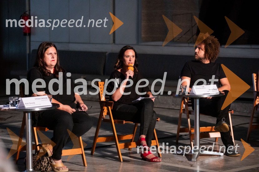  Uršula Cetinski, generalna direktorica, Cankarjev dom;  Tina Lešničar, novinarka;  Janez Dovč, glasbenikPredstavitev sezone 2024/25, Cankarjev dom