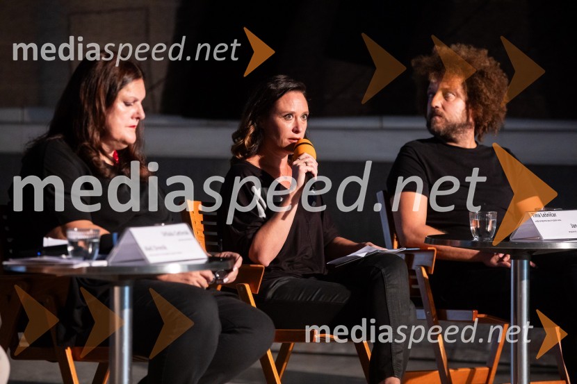  Uršula Cetinski, generalna direktorica, Cankarjev dom;  Tina Lešničar, novinarka;  Janez Dovč, glasbenikPredstavitev sezone 2024/25, Cankarjev dom