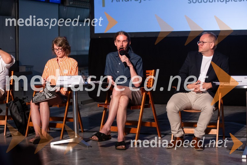  Urška Brodar, dramaturginja, Slovensko mladinsko gledališče;  Andrej Jaklič, vodja gledališkega in sodobnoplesnega programa CD; mag. Aleš Drenik, vodja programa resne glasbe, opere in balet, Cankarjev domPredstavitev sezone 2024/25, Cankarjev dom