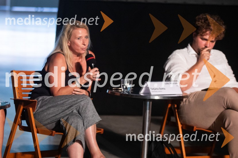  Tatjana Doma, dramaturginja SLG Celje;  Luka Marcen, režiserPredstavitev sezone 2024/25, Cankarjev dom