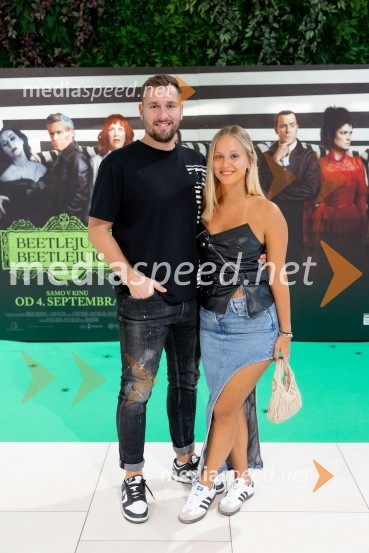  Gašper Repina;  Tia VlahovićPremiera filma Beetlejuice, Beetlejuice v Cineplexx Ljubljana