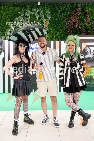  Kaja Kočevar- Kaya Solo, vlogerka;  Pero Martić;  Doroteya NahbergerPremiera filma Beetlejuice, Beetlejuice v Cineplexx Ljubljana