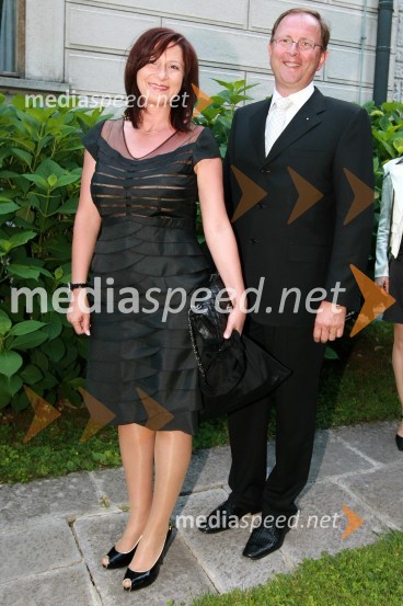 Andrej Malgaj, lastnik in direktor podjetja Avtohiša Malgaj in soproga Blanka MalgajKresna noč 2009, Lions klub Ljubljana Iliria