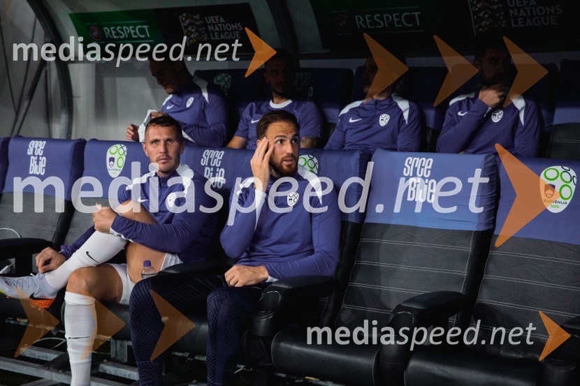  Jasmin Kurtić, nogometaš;  Jan Oblak, nogometašSlovenija remizirala Avstrijo, liga narodov 2024