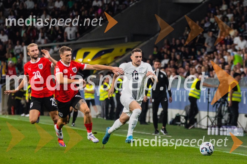  Konrad Laimer, nogometaš, Avstrija;  ... ;  Timi Max Elšnik, nogometašSlovenija remizirala Avstrijo, liga narodov 2024