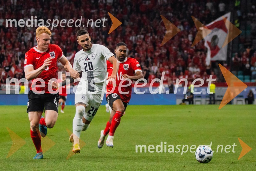  Nicolas Seiwald, nogometaš, Avstrija;  Phillip Mwene, nogometaš, Avstrija;  Petar Stojanović, nogometašSlovenija remizirala Avstrijo, liga narodov 2024