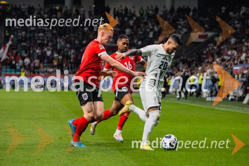  Nicolas Seiwald, nogometaš, Avstrija;  Phillip Mwene, nogometaš, Avstrija;  Petar Stojanović, nogometašSlovenija remizirala Avstrijo, liga narodov 2024