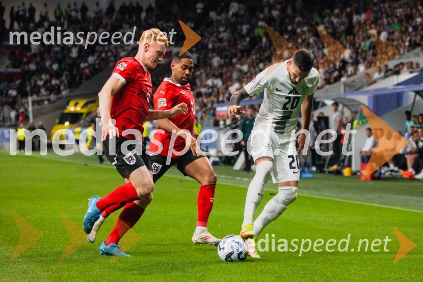  Nicolas Seiwald, nogometaš, Avstrija;  Phillip Mwene, nogometaš, Avstrija;  Petar Stojanović, nogometašSlovenija remizirala Avstrijo, liga narodov 2024