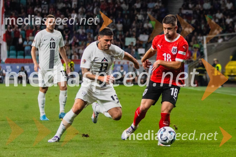  Timi Max Elšnik, nogometaš;  Erik Janža, nogometaš;  Romano Schmid, nogometaš, AvstrijaSlovenija remizirala Avstrijo, liga narodov 2024