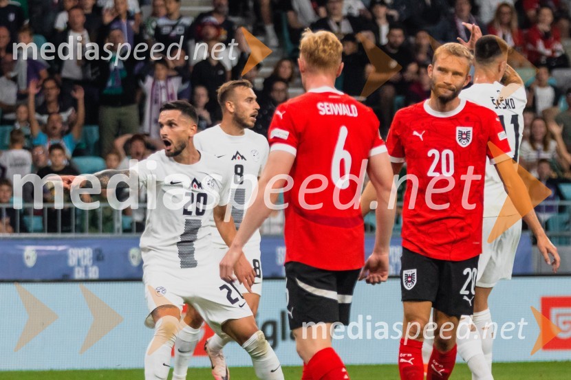  Petar Stojanović, nogometaš;  Sandi Lovrić, nogometaš;  Nicolas Seiwald, nogometaš, Avstrija;  Konrad Laimer, nogometaš, AvstrijaSlovenija remizirala Avstrijo, liga narodov 2024