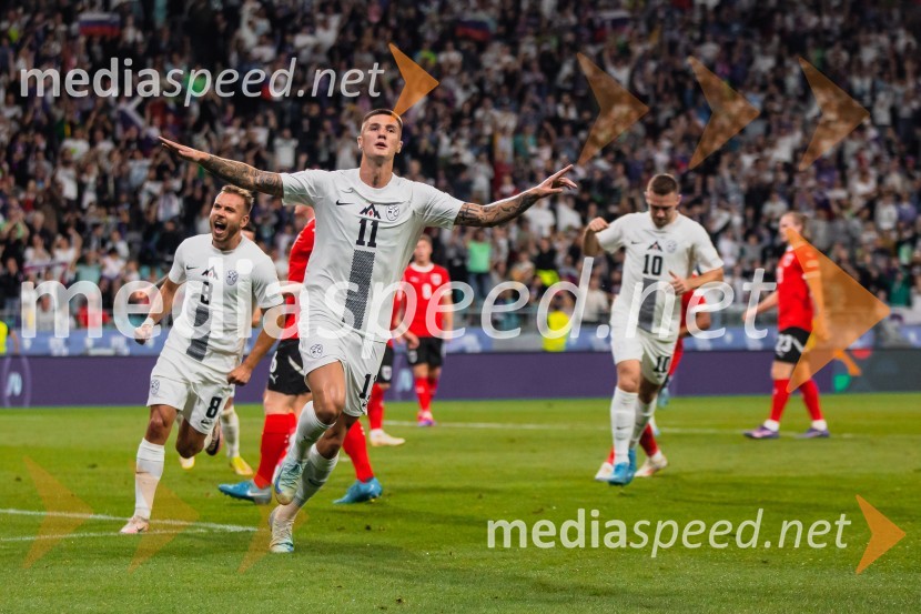  Sandi Lovrić, nogometaš;  Benjamin Šeško, nogometašSlovenija remizirala Avstrijo, liga narodov 2024