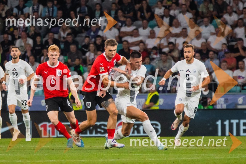  Nicolas Seiwald, nogometaš, Avstrija;  ... ;  Benjamin Šeško, nogometaš;  Sandi Lovrić, nogometašSlovenija remizirala Avstrijo, liga narodov 2024