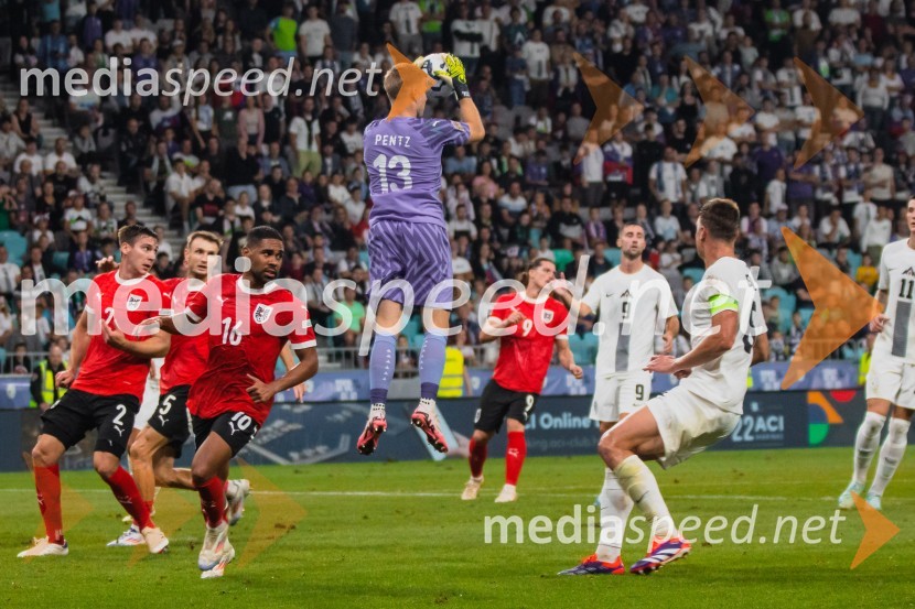  Patrick Pentz, nogometaš, AvstrijaSlovenija remizirala Avstrijo, liga narodov 2024