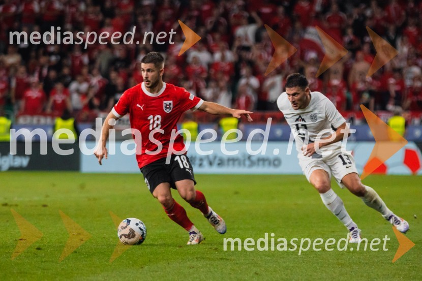  Romano Schmid, nogometaš, Avstrija;  Erik Janža, nogometašSlovenija remizirala Avstrijo, liga narodov 2024