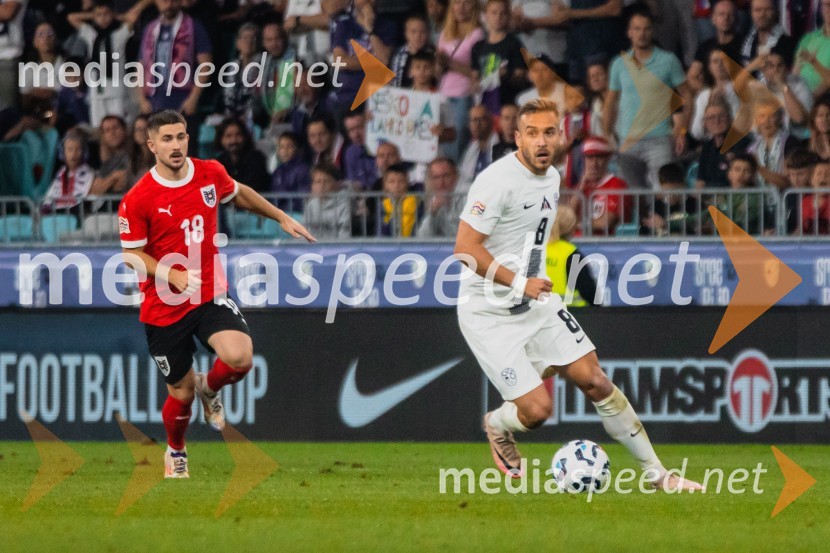  Marcel Sabitzer, nogometaš, Avstrija;  Sandi Lovrić, nogometašSlovenija remizirala Avstrijo, liga narodov 2024