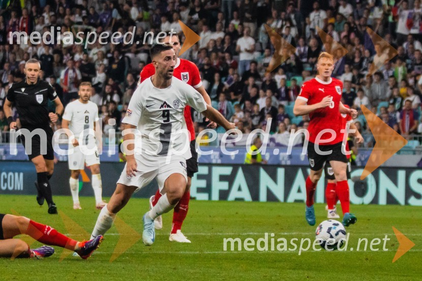  Andraž Šporar, nogometašSlovenija remizirala Avstrijo, liga narodov 2024
