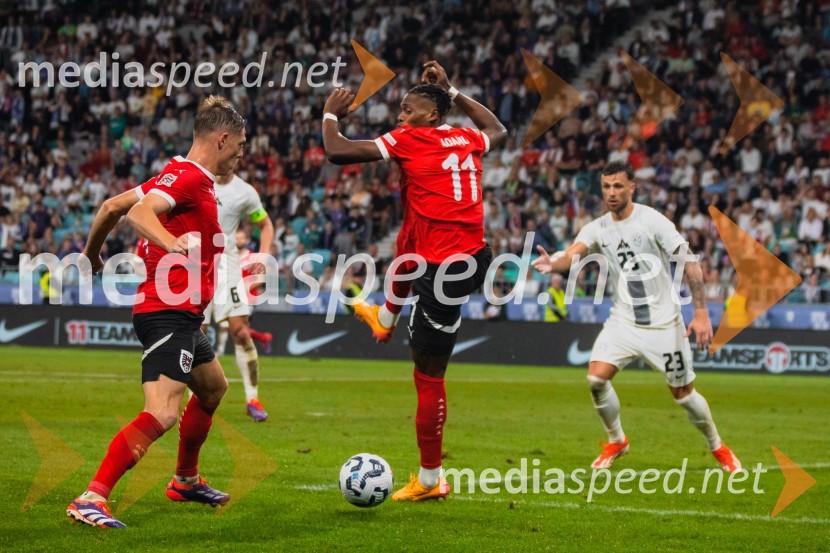  ... ;  Phillip Mwene, nogometaš, Avstrija;  David Brekalo, nogometašSlovenija remizirala Avstrijo, liga narodov 2024