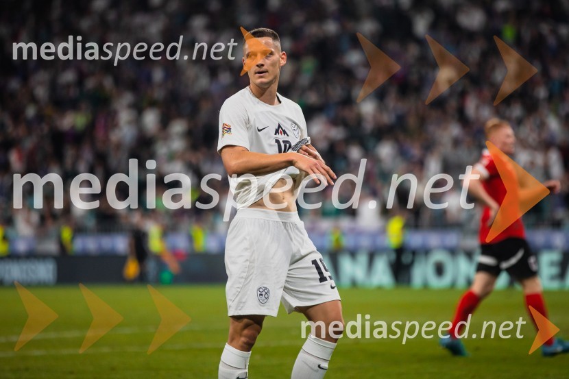  Žan Celar, nogometašSlovenija remizirala Avstrijo, liga narodov 2024