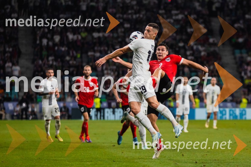  Žan Celar, nogometaš;  Maximilian Wober, nogometaš, AvstrijaSlovenija remizirala Avstrijo, liga narodov 2024