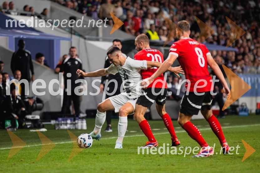  Žan Celar, nogometaš;  Konrad Laimer, nogometaš, Avstrija;  Alexander Prass, nogometaš, AvstrijaSlovenija remizirala Avstrijo, liga narodov 2024