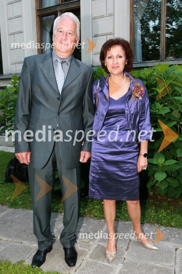 Vojko Čok, član nadzornega sveta Pošte Slovenije in njegova soproga TatjanaKresna noč 2009, Lions klub Ljubljana Iliria