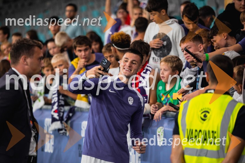  Benjamin Šeško, nogometašSlovenija remizirala Avstrijo, liga narodov 2024