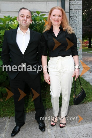 Janez Bobnar, prokurist DBC MEDIKAL d.o.o. s soprogo Dijano Bobnar, direktorica DBC MEDIKAL d.o.o.Kresna noč 2009, Lions klub Ljubljana Iliria